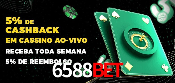 Promoções do cassino ao Vivo 6588bet